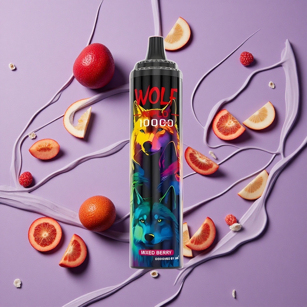 JNR Wolf Niplo 10000 Puffs 20ml Gemengde Bes Type-C