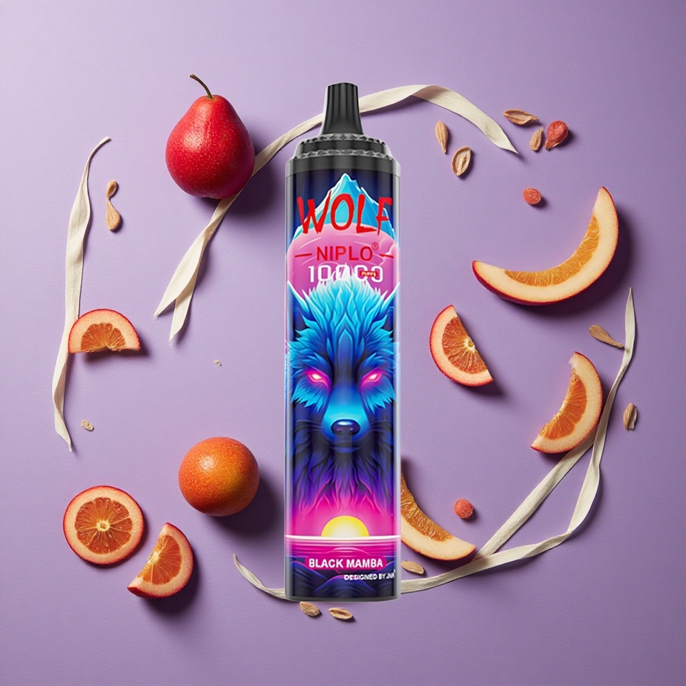 JNR Wolf Niplo 10000 Puffs 20ml Zwarte Mamba