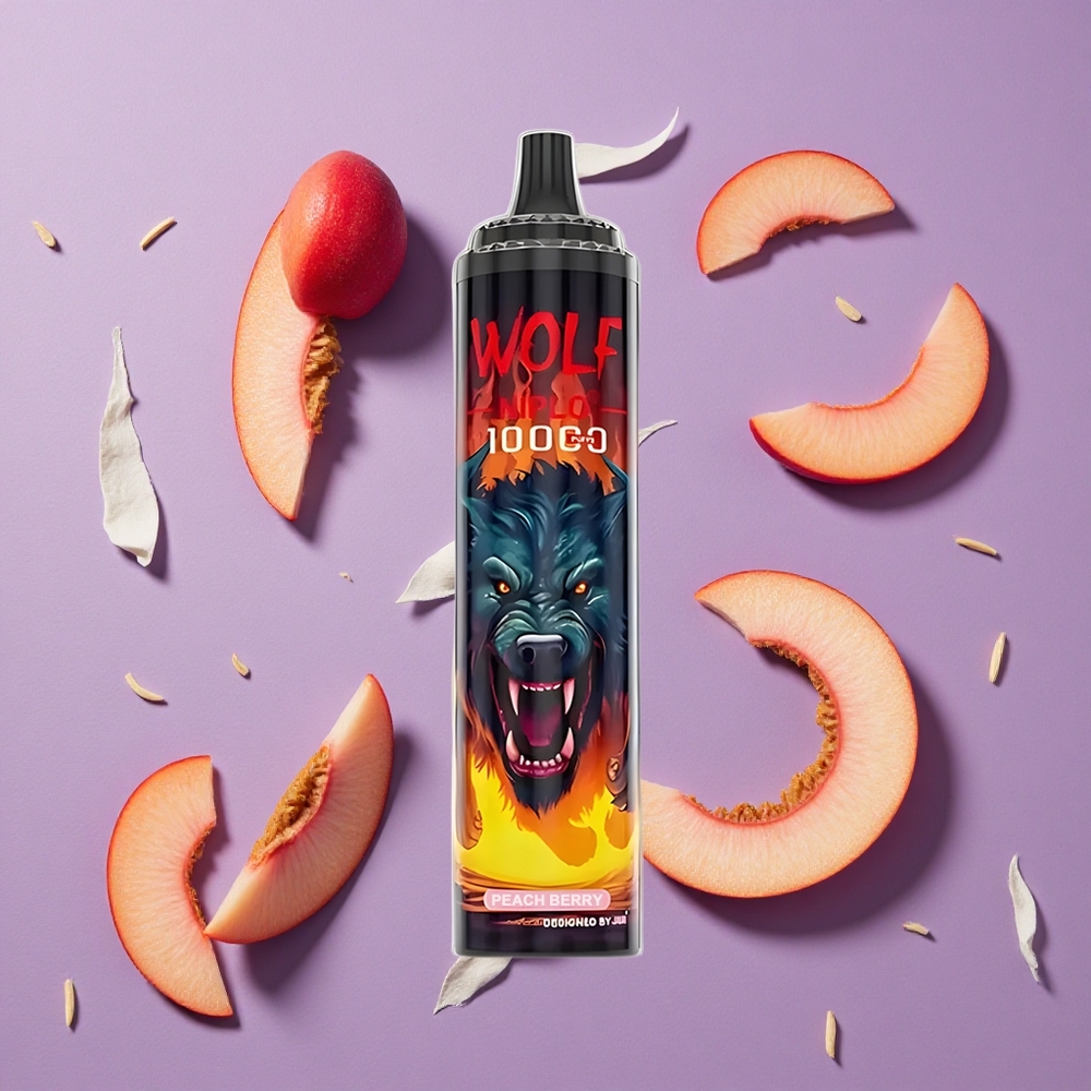 JNR Wolf Niplo 10000 Puffs Perzik Bes 20ml 650mAh