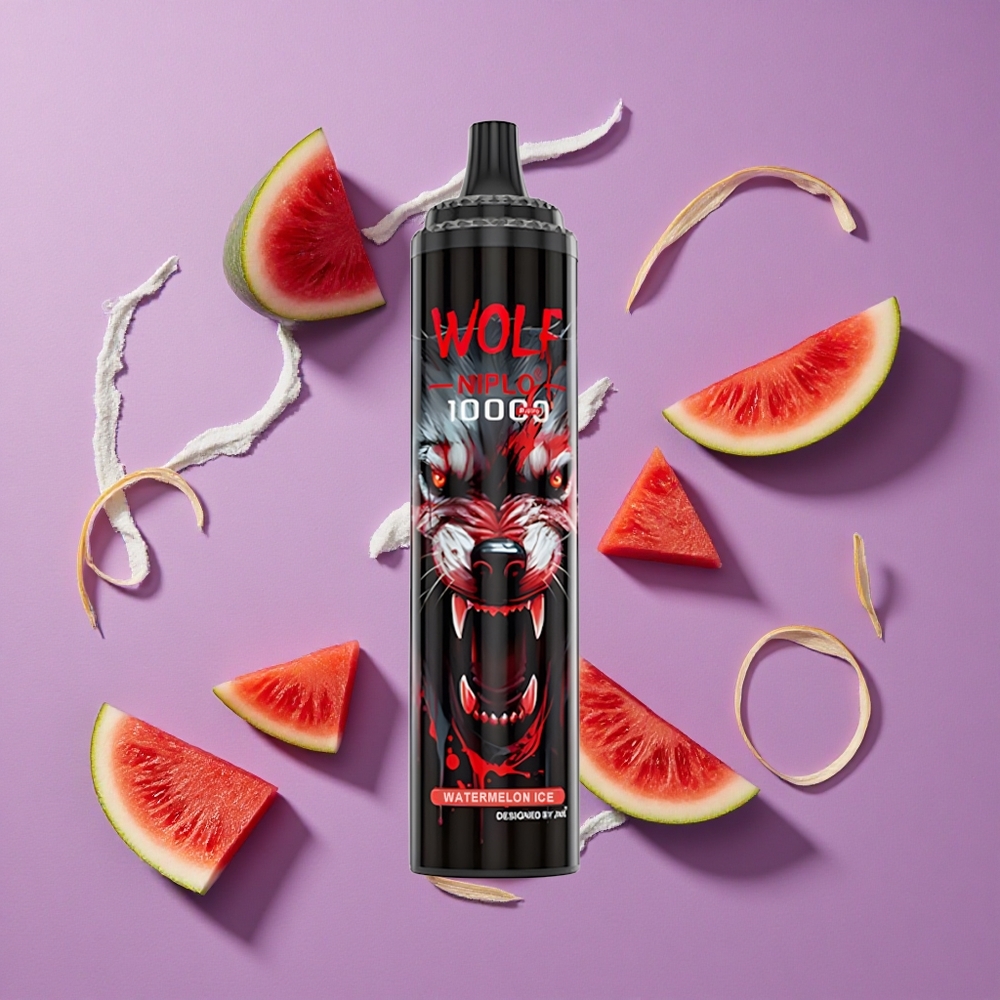 JNR Wolf Niplo 10000 Puffs Watermeloen Ijs 20ml 650mAh