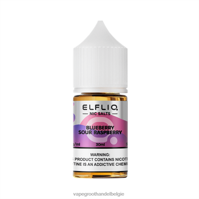ELFBAR ELFLIQ Nic zout 30 ml Blueberry zure framboos X066V12 Vape Groothandel