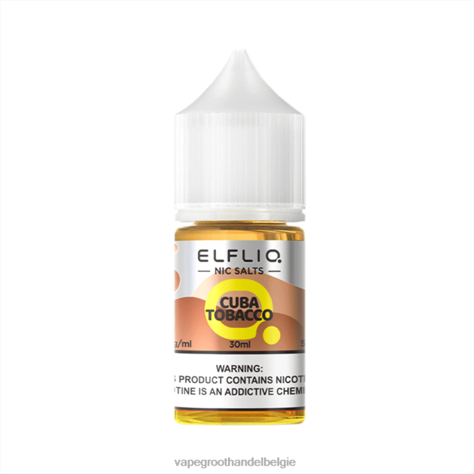 ELFBAR ELFLIQ Nic zout 30 ml Cuba tabak X066V16 Groothandel Vape Wegwerp