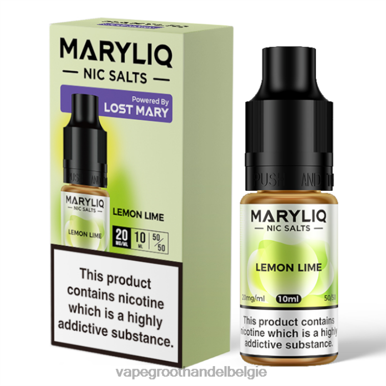 Citroen limoen - elektronische sigaret wegwerp 0284V447 LOST MARY MARYLIQ Nic-zouten - 10 ml - 20 mg
