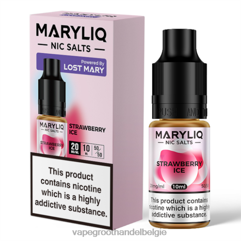 aardbeien ijs - elektronische sigaret wegwerp 0284V457 LOST MARY MARYLIQ Nic-zouten - 10 ml - 20 mg
