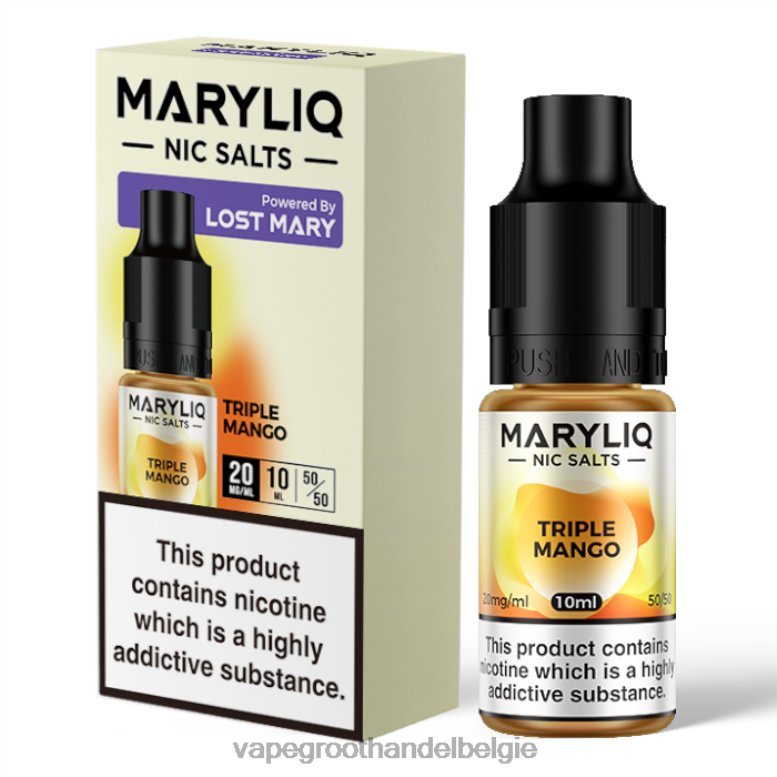 drievoudige mango - elektronische sigaret zonder nicotine 0284V459 LOST MARY MARYLIQ Nic-zouten - 10 ml - 20 mg