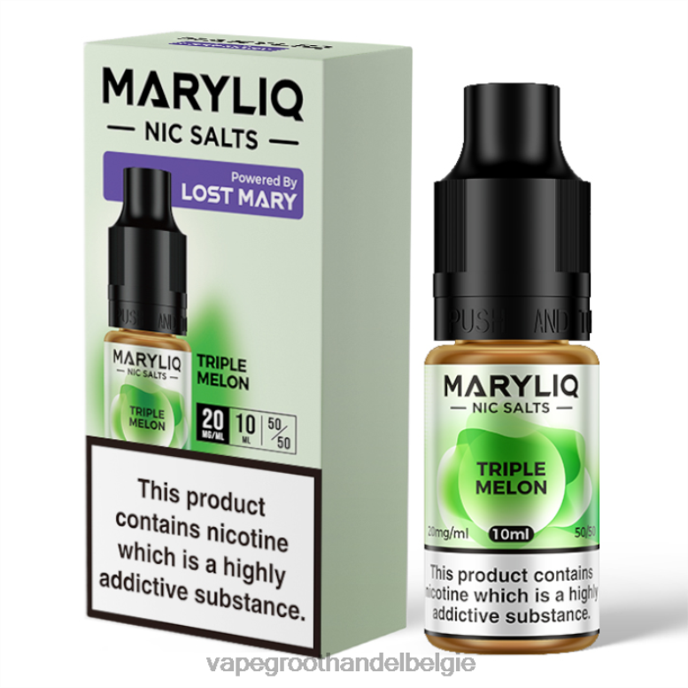 drievoudige meloen - crystal vape groothandel Belgie 0284V460 LOST MARY MARYLIQ Nic-zouten - 10 ml - 20 mg