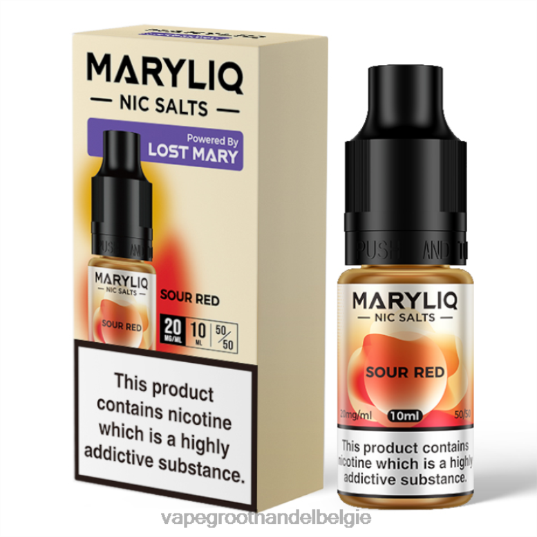 zuur rood - vape groothandel elf bar 0284V456 LOST MARY MARYLIQ Nic-zouten - 10 ml - 20 mg