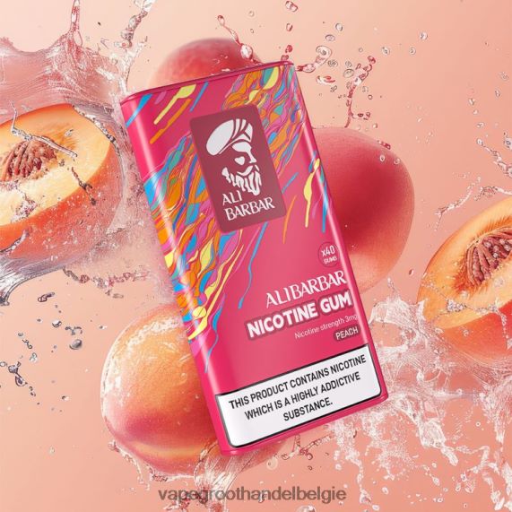 Vape Groothandel België - Alibarbar nicotine kauwgom perzik 4R2F4884