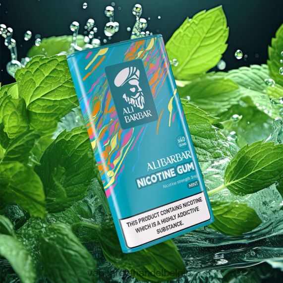 Vape Groothandel Inkoop - Alibarbar nicotine kauwgom munt 4R2F4883