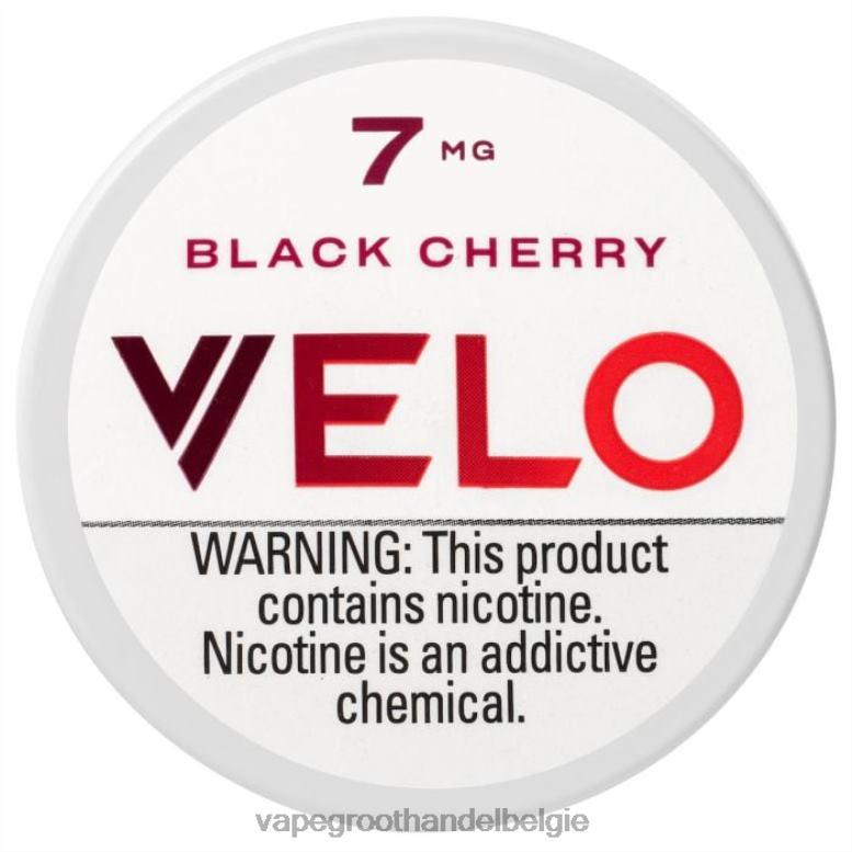 zwarte kers - vape groothandel elf bar 0284V46 VELO nicotinezakje 7 mg