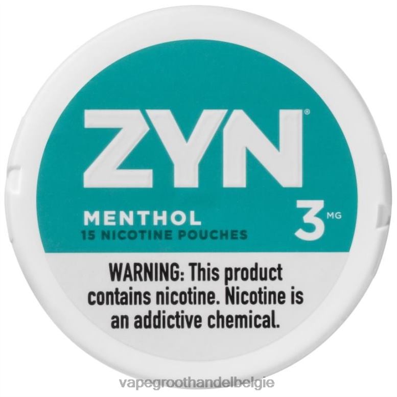 menthol - vape groothandel 0284V33 ZYN nicotinezakje 3 mg