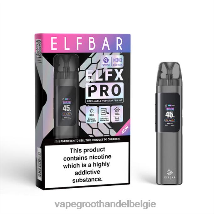 ELFBAR ELFX Pro Open het podapparaat grijs X066V3 Vape Groothandel Inkoop