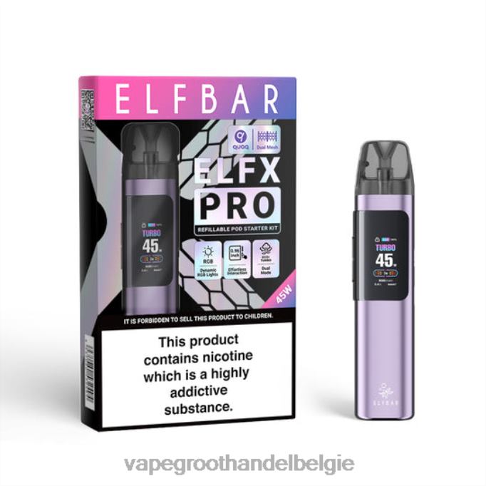 ELFBAR ELFX Pro Open het podapparaat paars X066V2 Vape Groothandel