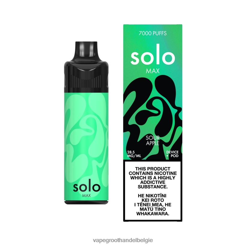 Crystal Vape Groothandel Belgie - Solo MAX pod-kit zure appel 866ZBD70