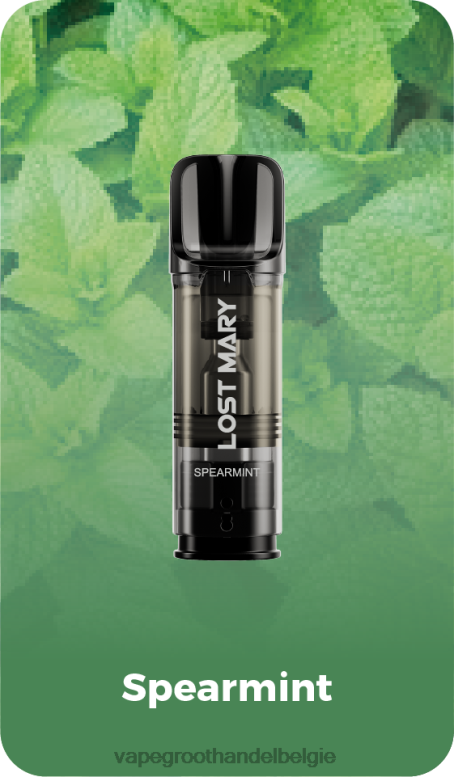 groene munt - elektronische sigaret zonder nicotine 0284V429 LOST MARY Tappo voorgevulde vervangende peulen