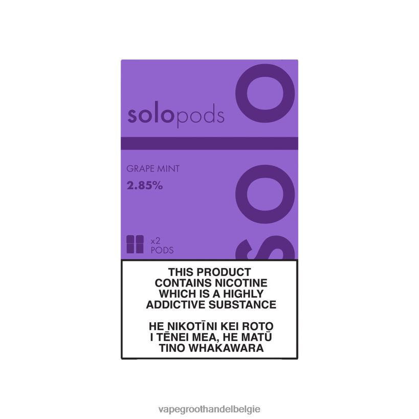 Elektronische Sigaret Winkel - Solo vervangende pod, 2-pack druiven munt 866ZBD54