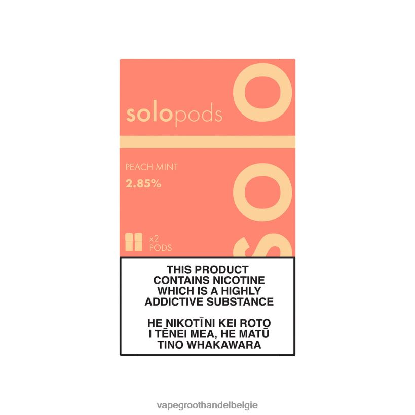 Vape Groothandel Inkoop - Solo vervangende pod, 2-pack perzik munt 866ZBD57