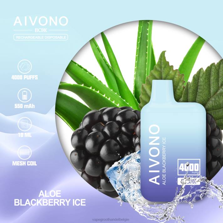 Elektronische Sigaret Wegwerp - Aivono AIM BOXX 4000 aloë huidige ijs V244228