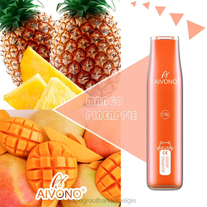 Elektronische Sigaret Zonder Nicotine - Aivono AIM CAT 400 mango-ananas V244340