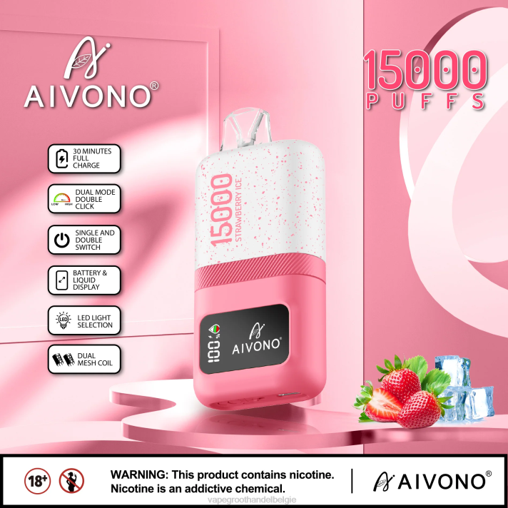 Dampen Belgie - Aivono AIM magic 15000 aardbeien ijs V24471
