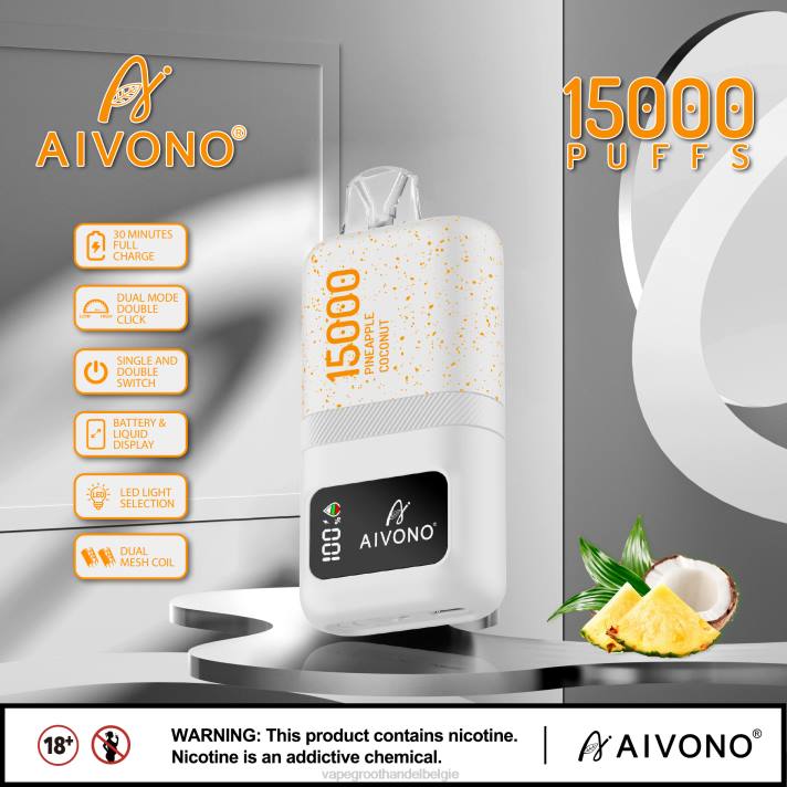 Vape Groothandel - Aivono AIM magic 15000 ananas kokosnoot V24472