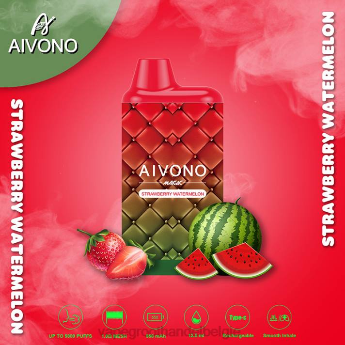 Elektronische Sigaret Winkel - Aivono AIM MAGIC 5800 monddoossigaret aardbei watermeloen V24499