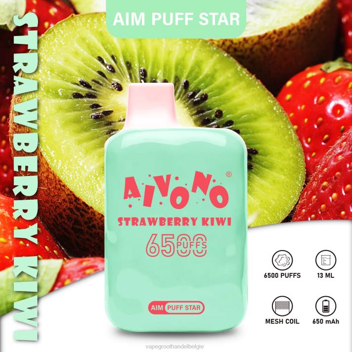 Vape Groothandel België - Aivono AIM PUFF STAR 6500 aardbei-kiwi V244294