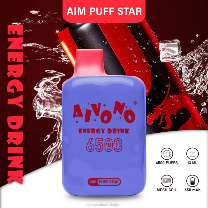 Vape Groothandel Inkoop - Aivono AIM PUFF STAR 6500 energie drankje V244293