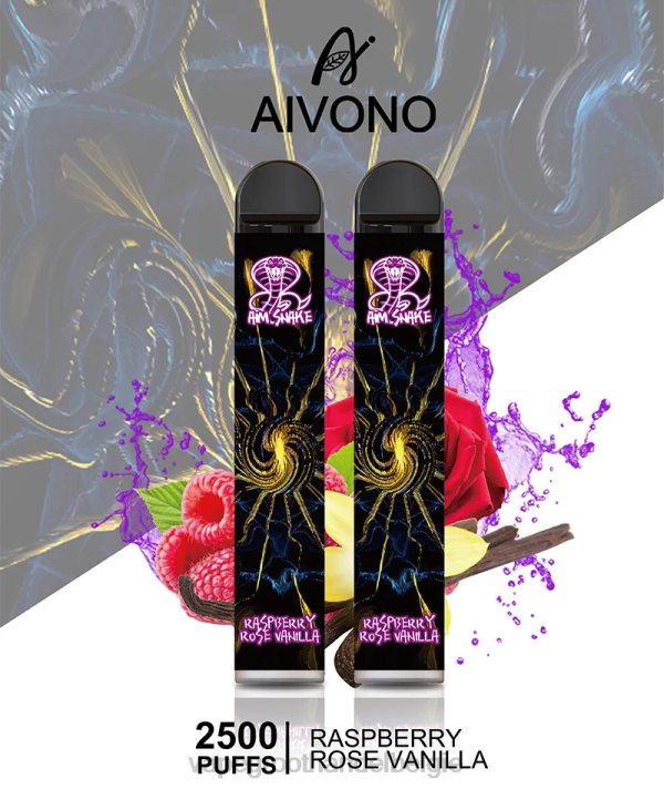 Crystal Vape Groothandel Belgie - Aivono AIM SNAKE 2500 frambozenroos vanille V244317