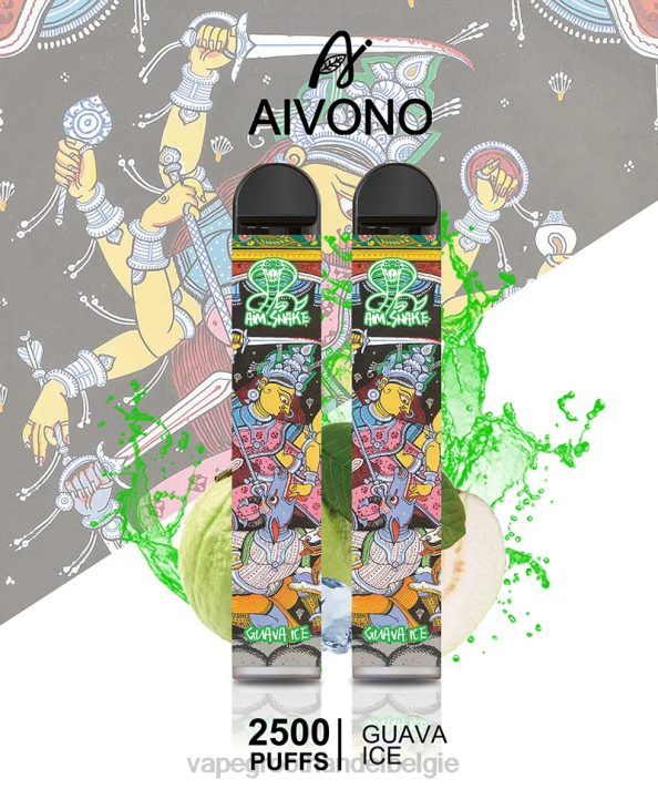 Crystal Vape Groothandel Belgie - Aivono AIM SNAKE 2500 guave-ijs V244307