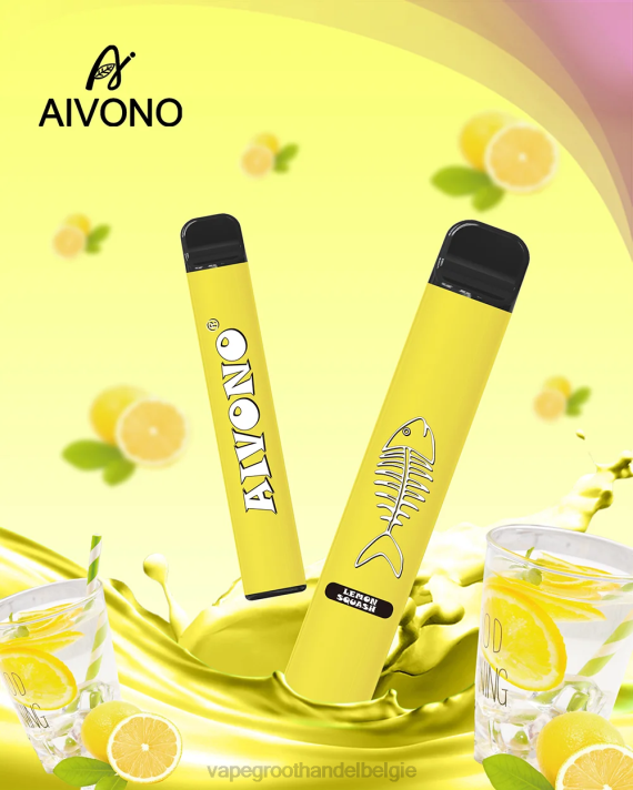 Crystal Vape Groothandel Belgie - Aivono AIM FISHBONE 600 citroen ploeg V244287