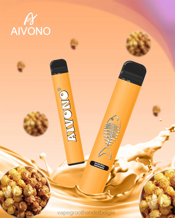 Groothandel Vape Wegwerp - Aivono AIM FISHBONE 600 karamelpopcorn V244286