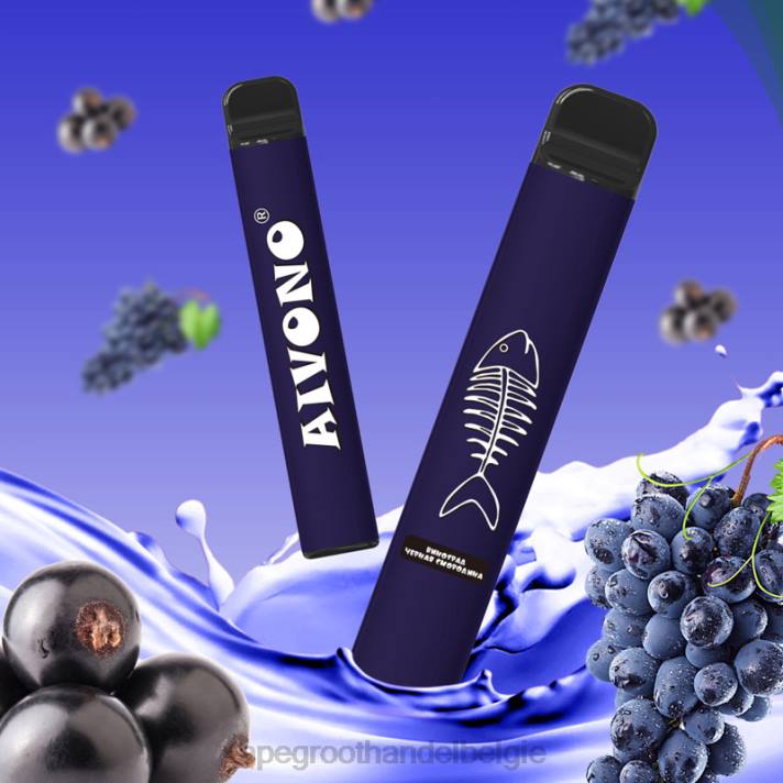 Vape Groothandel België - Aivono AIM FISHBONE 600 druif zwarte bes V244284