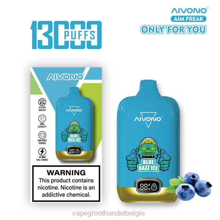 Vape Groothandel - Aivono AIM FREAK 13000 blauw razz-ijs V244242