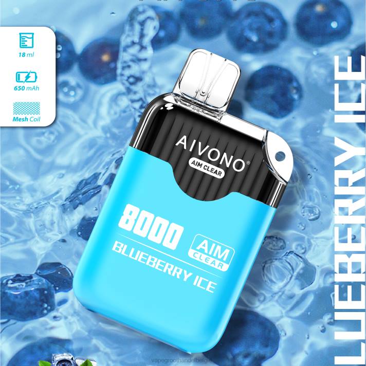 Groothandel Vape Wegwerp - Aivono AIM CLEAR 8000 bosbessen ijs V244206