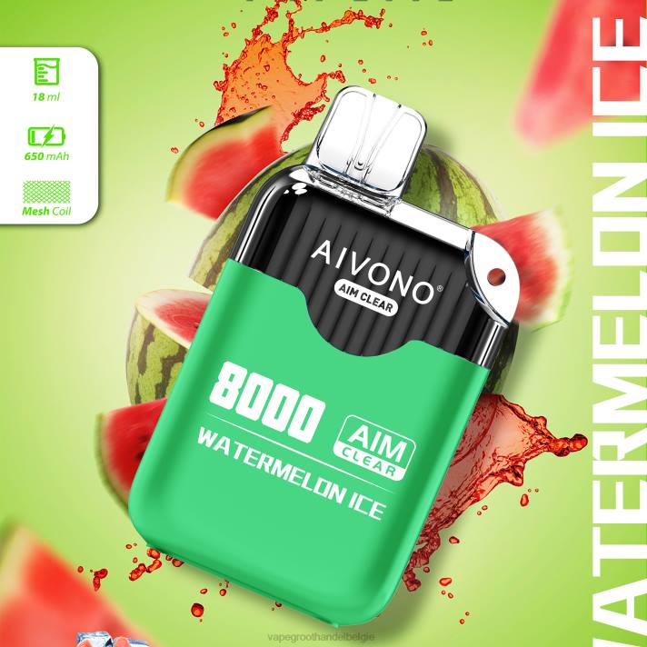 Vape Groothandel België - Aivono AIM CLEAR 8000 watermeloen ijs V244204