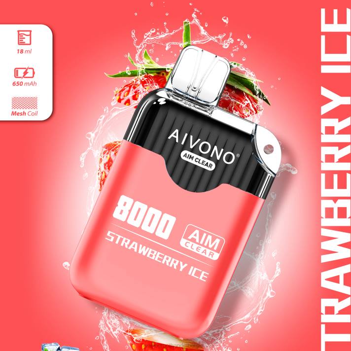 Vape Groothandel Elf Bar - Aivono AIM CLEAR 8000 aardbeien ijs V244205