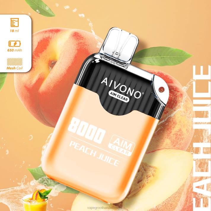 Vape Groothandel Inkoop - Aivono AIM CLEAR 8000 perziksap V244203