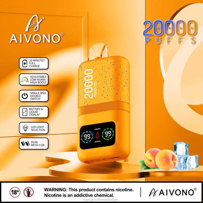 Vape Groothandel Elf Bar - Aivono AIM magic 20000 perzik ijs V24485