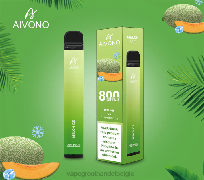 Crystal Vape Groothandel Belgie - Aivono AIM PLUS 800 meloen ijs V244187