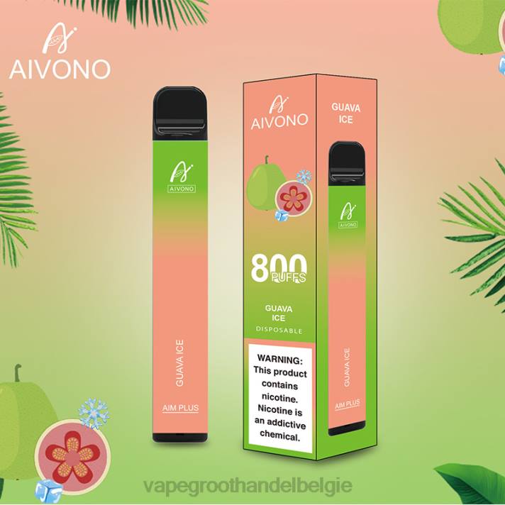 Elektronische Sigaret Zonder Nicotine - Aivono AIM PLUS 800 guave-ijs V244180