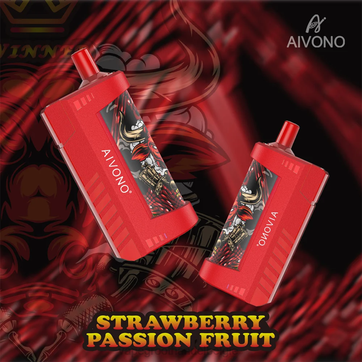 Elektronische Sigaret Zonder Nicotine - Aivono AIM WINNER 5000 aardbei-passievrucht V244130