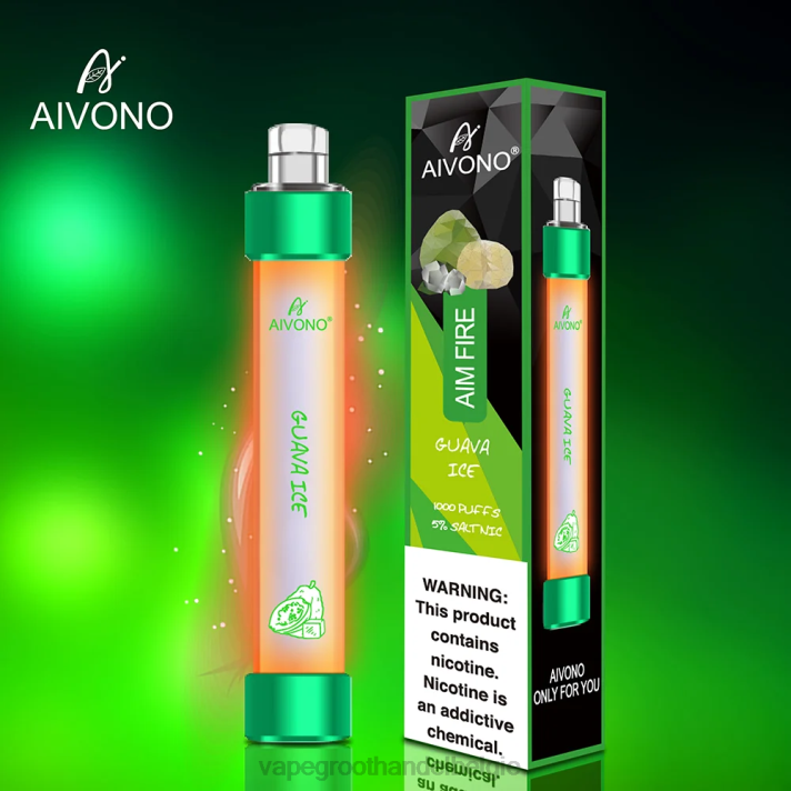 Elektronische Sigaret Zonder Nicotine - Aivono AIM FIRE 1000 guave-ijs V244330