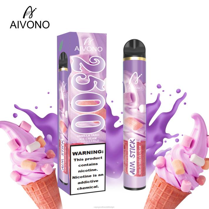Crystal Vape Groothandel Belgie - Aivono AIM STICK 2500 vanille-taro-ijs V244147