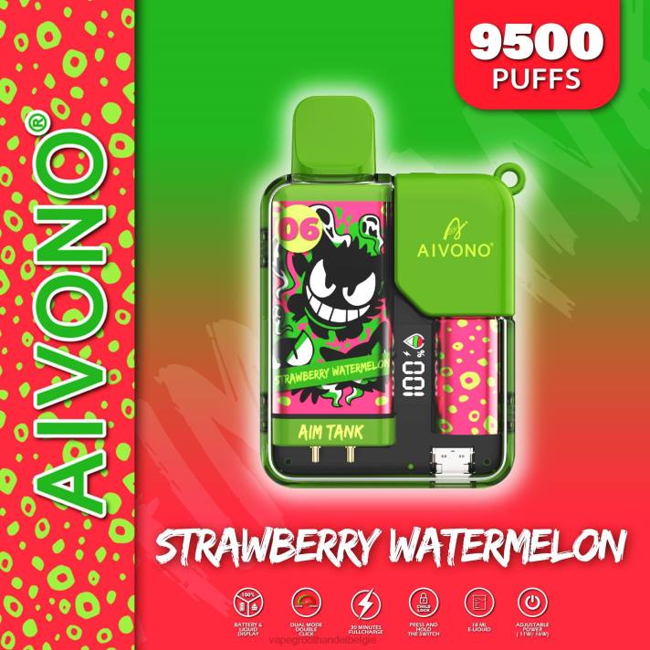 Groothandel Vape Wegwerp - Aivono AIM TANK 9500 aardbei watermeloen V24446