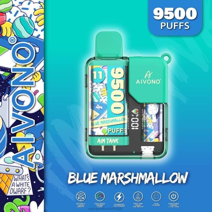 Vape Groothandel - Aivono AIM TANK 9500 blauwe marshmallow V24442