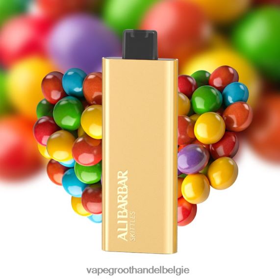 Elektronische Sigaret Zonder Nicotine - Alibarbar Pandora 7000 wegwerpdamp regenboog snoep 4R2F4860