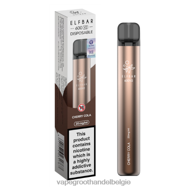 kersen cola - crystal vape groothandel Belgie 0284V280 ELFBAR 600V2 20mg