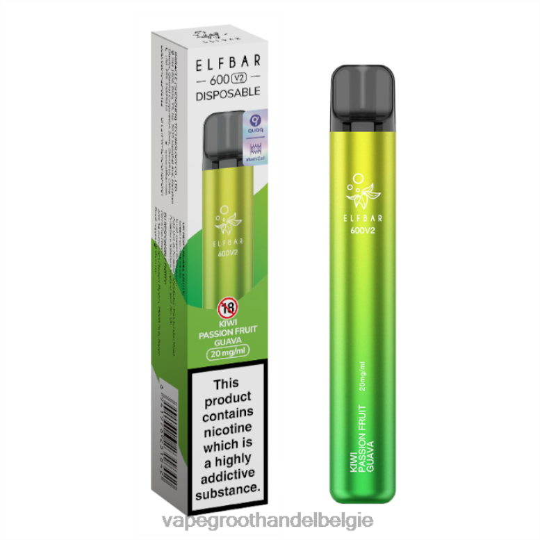 kiwi-passievrucht-guave - vape groothandel elf bar 0284V286 ELFBAR 600V2 20mg
