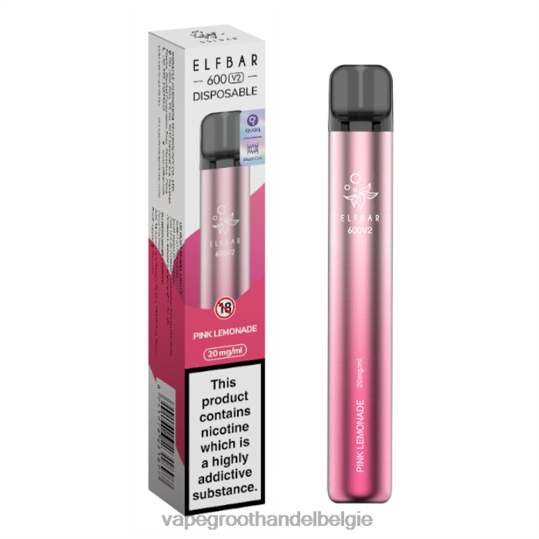 roze limonade - dampen Belgie 0284V292 ELFBAR 600V2 20mg